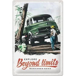 Blechschild Daimler Truck - Beyond limits