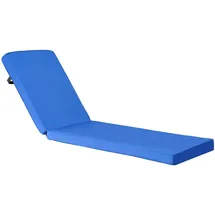 Vevor Deckchair Auflagen 183 x 53 x 7,5 cm Blau