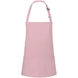 KARLOWSKY Kochschürze, Kurze Latzschürze Basic mit Schnalle und Tasche (One Size)