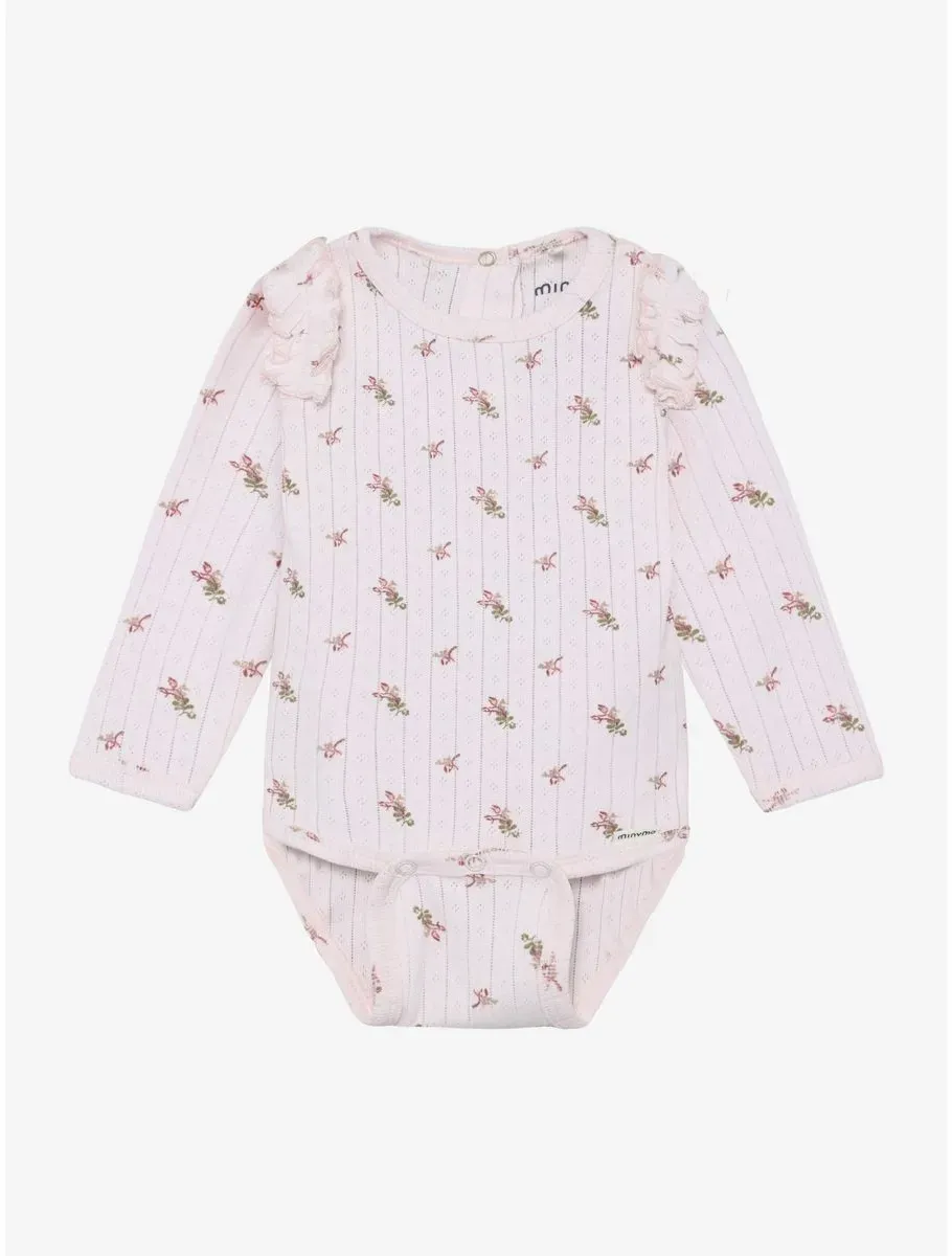 Minymo Body LS AOP Pointell delicacy (5409) 50