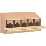 vidaXL 5er Legenest 117x33x54 cm Massivholz Kiefer