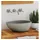 vidaXL Flussstein Oval Waschbecken 37-46 x 29-36 cm 146213