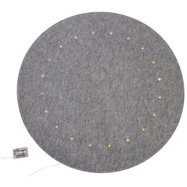Star-Max Baumteppich »Filzoptik«, grau Yourhome, mit LED-Beleuchtung