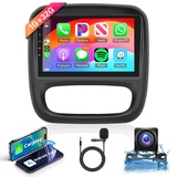 1G+32G Android Autoradio 2 Din für Opel Vivaro Renault Trafic FIAT Talento Nissan NV300 mit Apple Carplay Android Auto Navi GPS Canbus 9 Zoll Autoradio mit Bluetooth FM/RDS/DAB+/Hi-Fi Rückfahrkamera