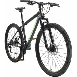 Bikestar Mountainbike, 21 Gang, Shimano, RD-TY300 Schaltwerk, Kettenschaltung, für Damen und Herren, Kettenschaltung, 11751763-48 schwarz 29 Zoll (73,66cm),