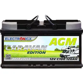 Electronicx Caravan Edition AGM Batterie 120 AH 12V