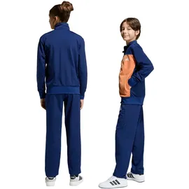 adidas Tricot Colourpop Trainingsanzug Dunkelblau/Dusky Orange/Weiß 164