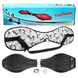 FunTomia Waveboard Waveboard mit Mach1 ABEC-9 Kugellager, LED Rollen & Tragetasche