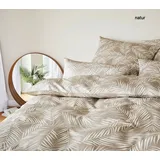 ELEGANTE Maison Leaves Floral Beige 135 x 200 cm + 40 x 80 cm