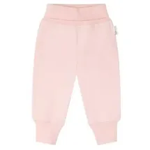 Steiff Unisex Baby Basic Jogginghose mit Beinbündchen Lässige Hose, Silver PINK, 68 - 68