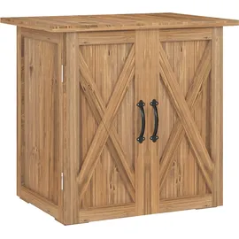 Outsunny Geräteschrank 0,55 x 0,55 m Braun
