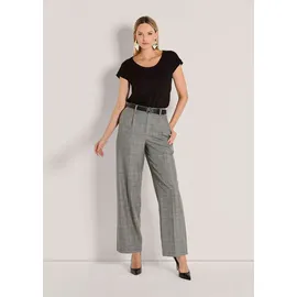 Madeleine Bundfaltenhose Glencheck grau 34