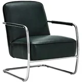 House Doctor Lounge-Sessel Comma Kunstleder 67 x 82 x 77 cm Dunkelgrün