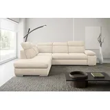 werk2 Ecksofa Alicante Cord L-Form 2-Sitzer Beige