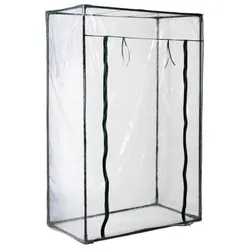 Lex Tomatengewächshaus Treibhaus Gewächshaus Metallrohre PVC Folie 100x50x150cm