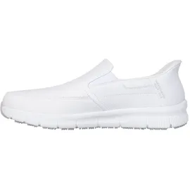 SKECHERS Nampa Broxtin Slip-InTurnschuhe, White Leather/Synthetic, 43 EU