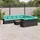 vidaXL Gartensofa-Set 12-tlg. schwarz