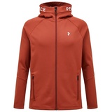 Peak Performance Rider Zip Hood Herren Sweater-Orange-M