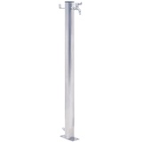 vidaXL Wassersäule für den Garten 60 cm Edelstahl Rund