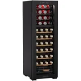 Klarstein Bovella 44 Duo+ Weinkühlschrank – 44 Flaschen, 2 Zonen 5–18°C, Touch-Bedienung, LED-Beleuchtung, UV-Schutz, freistehend, Weinklimaschrank