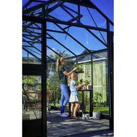Juliana Atrium Alu grün ESG 3 mm/Dach HKP 6 mm 9 m²