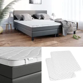 VitaliSpa Matratzenschoner 140 x 200 cm Weiß