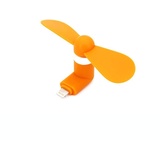 Promotech Mini USB Ventilator für Handy Laptop Tablet PC (Orange)