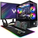 Vibox V-194 Gaming PC Set Komplett • Monitor 24 Zoll • AMD Ryzen 5 5500 4,2GHz • RTX 3060 12GB • 16GB RAM • 1TB SSD • Windows 11 • WLAN