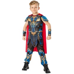 Metamorph Kostüm Thor: Love and Thunder Kostüm für Kinder, Das farbenprächtige Outfit des Donnergottes aus dem vierten Thor-Film blau 134-140