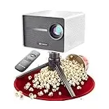 CUBEAM Mini Beamer 4K Heimkino | Mobiler Full HD LED Projektor | 20.000 Lumen | Auto. 4D Korrektur | Kurzdistanz tauglich | WiFi, Bluetooth & Handy | Kleiner Smart Projector 4K | Portable Mini-Beamer