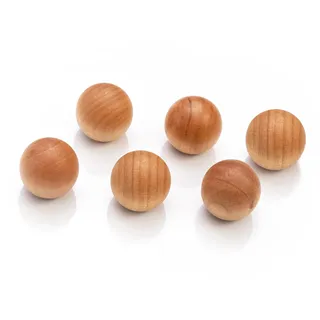 ALLboards Kugel Magnet braun, Holz 2,0 x 2,0 cm, 6 St.