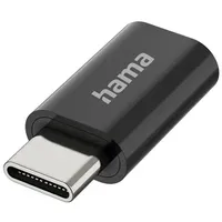 Hama USB-C auf Micro-USB Adapter Schwarz