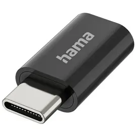 Hama USB-C auf Micro-USB Adapter Schwarz