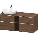 Duravit D-Neo Konsolenwaschtischunterbau wandhängend Nussbaum dunkel Matt 1400x550x664 mm - DE4970L1 DE4970L10210000