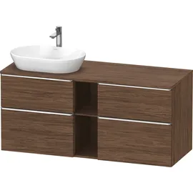 Duravit D-Neo Konsolenwaschtischunterbau wandhängend Nussbaum dunkel Matt 1400x550x664 mm - DE4970L1 DE4970L10210000