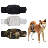 Cyslmuk - 3er-Pack waschbare Hundewindeln für Rüden – wiederverwendbare Streifen für Hunde (s)