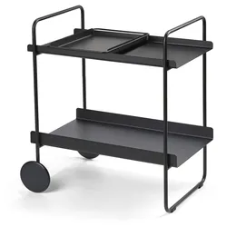 Zone Denmark - A-Cocktail Barwagen / Trolley, schwarz