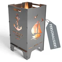 MOCAVI Feuertonne Heimathafen 73 cm | 3 mm Stahl personalisiert