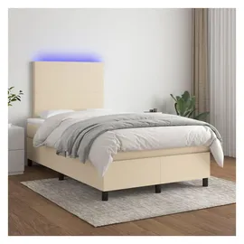 vidaXL Boxspringbett 120 x 200 cm Creme