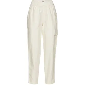 CAMEL ACTIVE Loose Fit Hose aus Leinenmix Knochenweiß 32/32