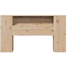 vidaXL Kopfteil mit Stauraum 120 cm Massivholz Kiefer vidaXL