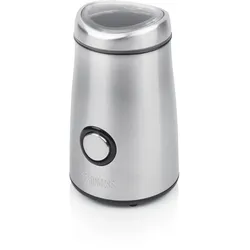 Princess 242196 Kaffeemühle Edelstahl Deluxe, Mühle mit Schlagmesser, 50 g, Edel