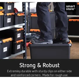 orthex SmartStore Pro Aufbewahrungsbox 59 x 39 x 34 cm 1-tlg. schwarz