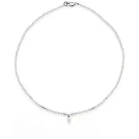 FIRETTI Perlenkette Schmuck Geschenk Halsschmuck Halskette Perle bunt/weiß Silber 925
