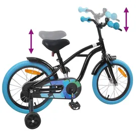vidaXL Kinderfahrrad 16 Zoll schwarz