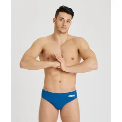Badehose Slip Herren Team Wasserball Einfarbig - Royal-white - 3