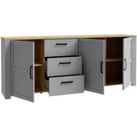 Forte Bohol 220 x 87 x 42 cm Grau / Weiß