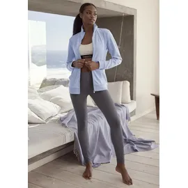 bench. loungewear Sweatjacke Damen hellblau meliert Gr.44/46