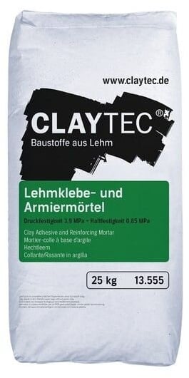 CLAYTEC Lehmklebe- und Armierungsmörtel - 25 kg Sack