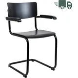 THONET S 43 F | Buche schwarz gebeizt | Gestell schwarz